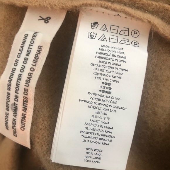 Michael Kors NWT Dolman Tan Wool Buckle Coat - Picture 7 of 8